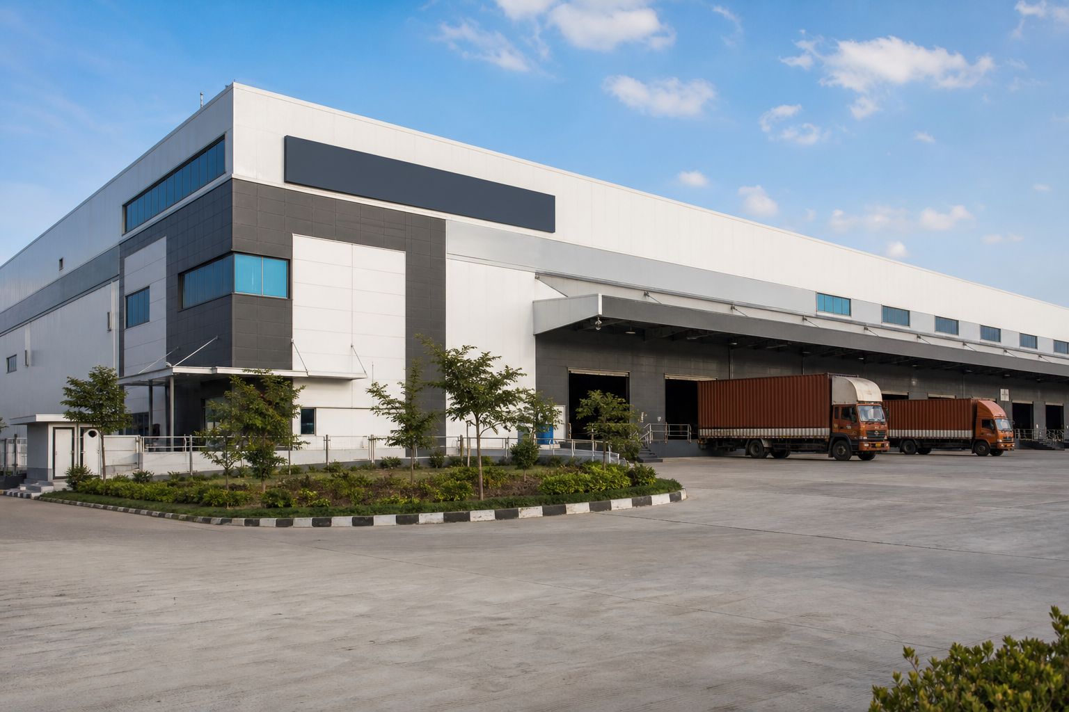 Exterior of Sweeraj EV Automotive electric scooter manufacturing plant