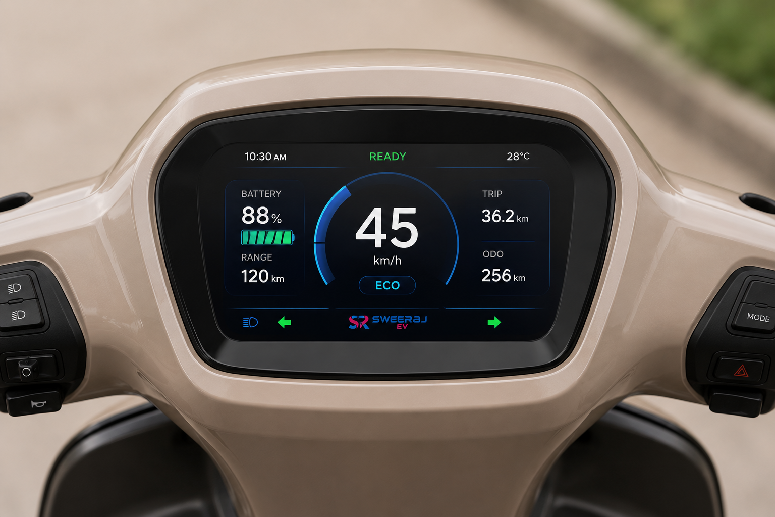 Digital instrument cluster with partner brand logo placement